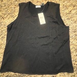 Black Sleeveless Women's Top